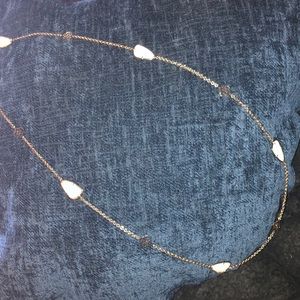 Kendra Scott Gold with White Stone Necklace
